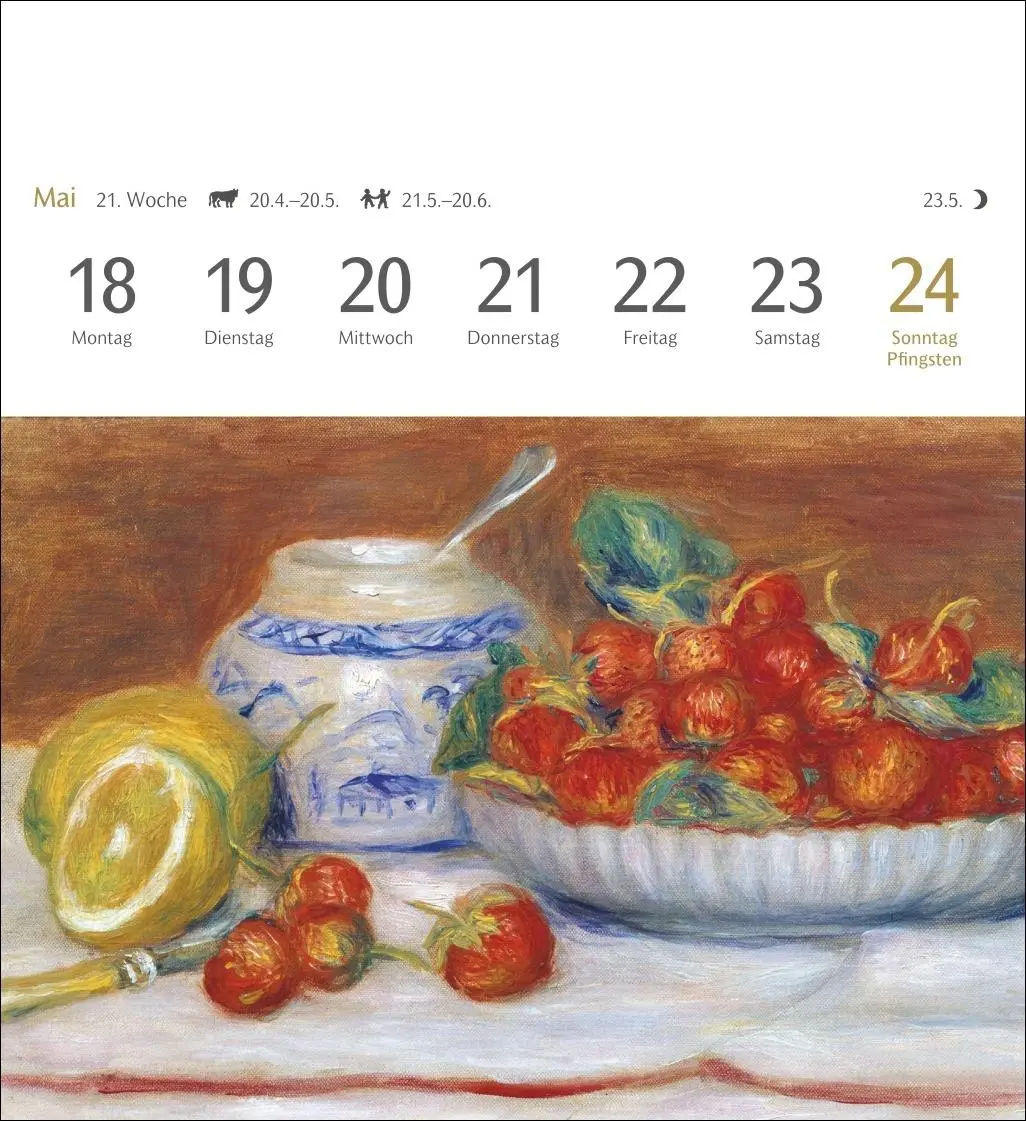 Bild: 9783840037870 | Kunstgenuss Postkartenkalender 2026 - Kalender mit 53 Kunstpostkarten