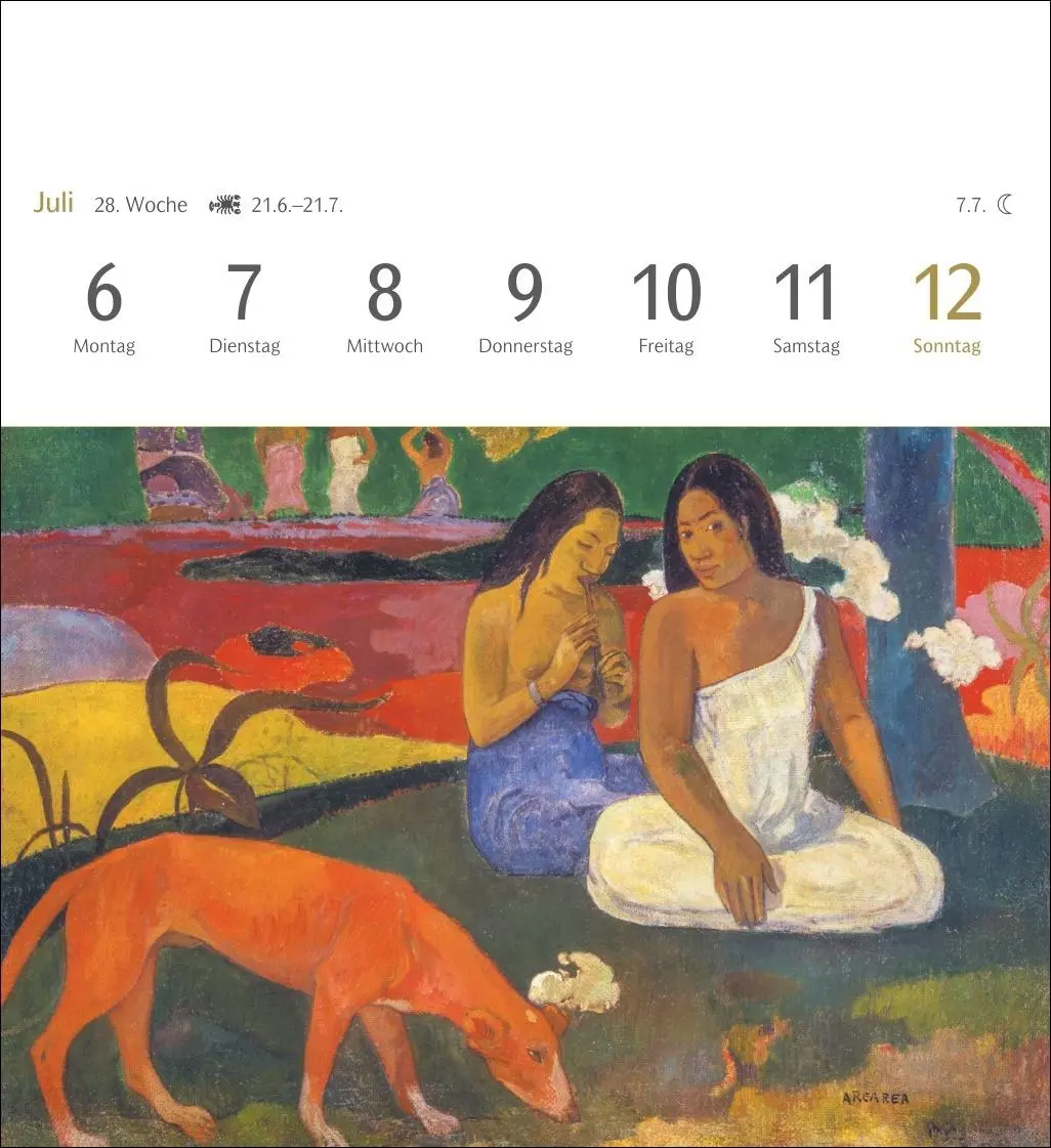 Bild: 9783840037870 | Kunstgenuss Postkartenkalender 2026 - Kalender mit 53 Kunstpostkarten
