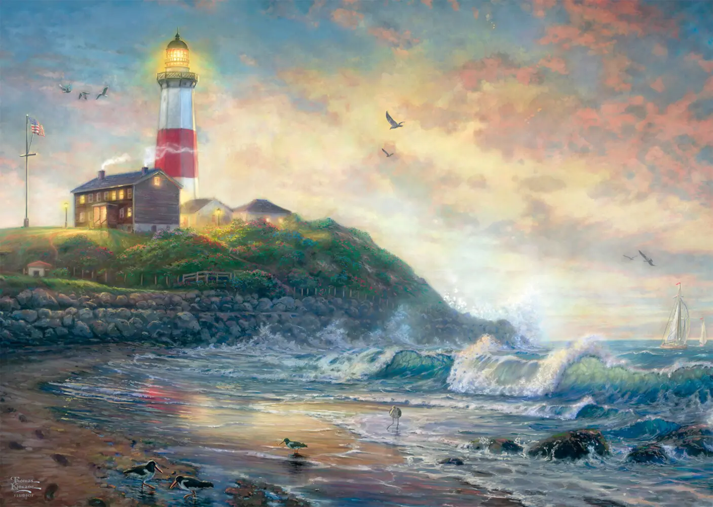 Bild: 4001504587970 | Leuchtturm der Hoffnung | Puzzles Thomas Kinkade 1.000 Teile | Spiel