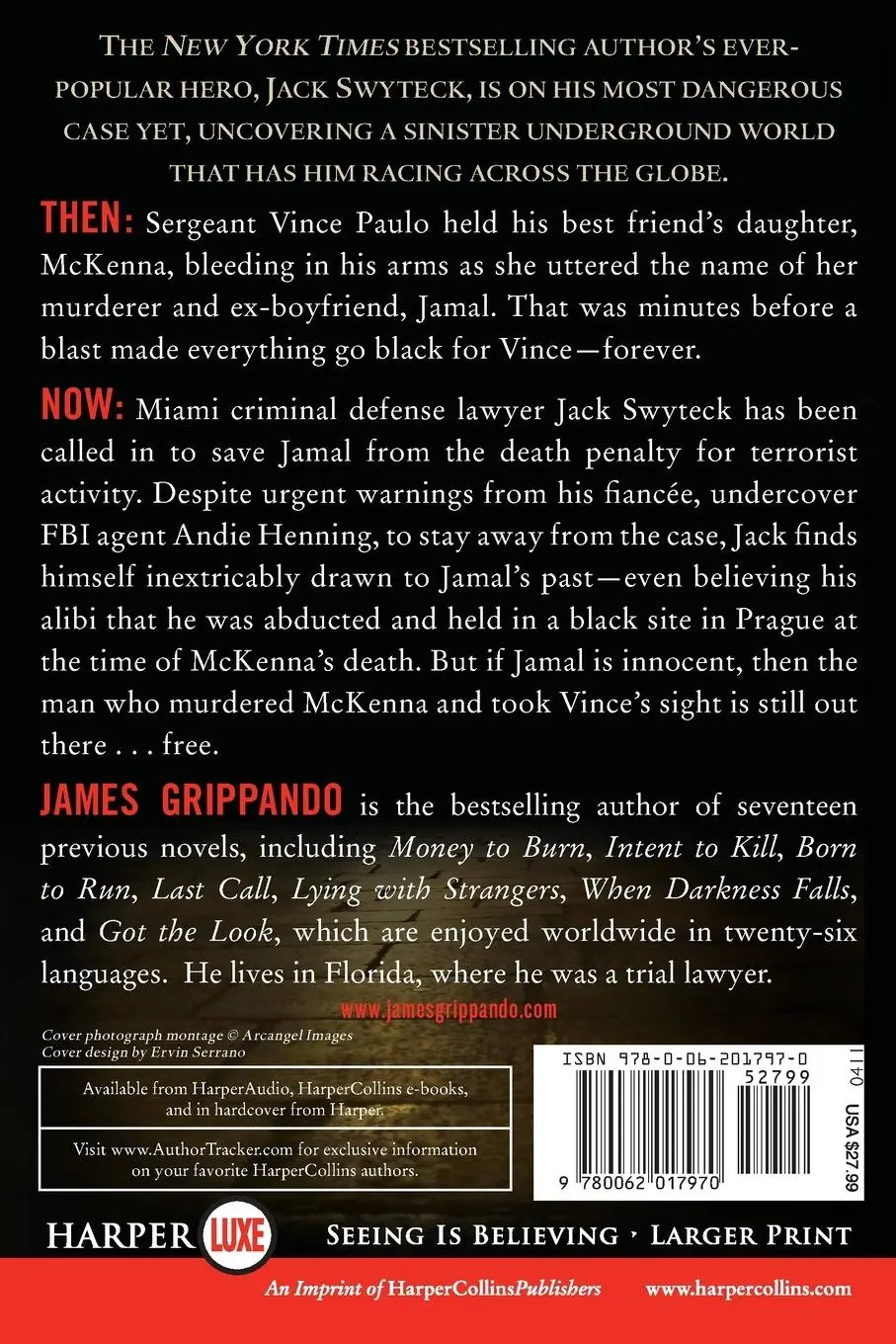 Rückseite: 9780062017970 | Afraid of the Dark LP | James Grippando | Taschenbuch | Englisch