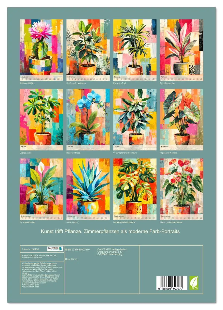 Bild: 9783516607970 | Kunst trifft Pflanze. Zimmerpflanzen als moderne Farb-Portraits...