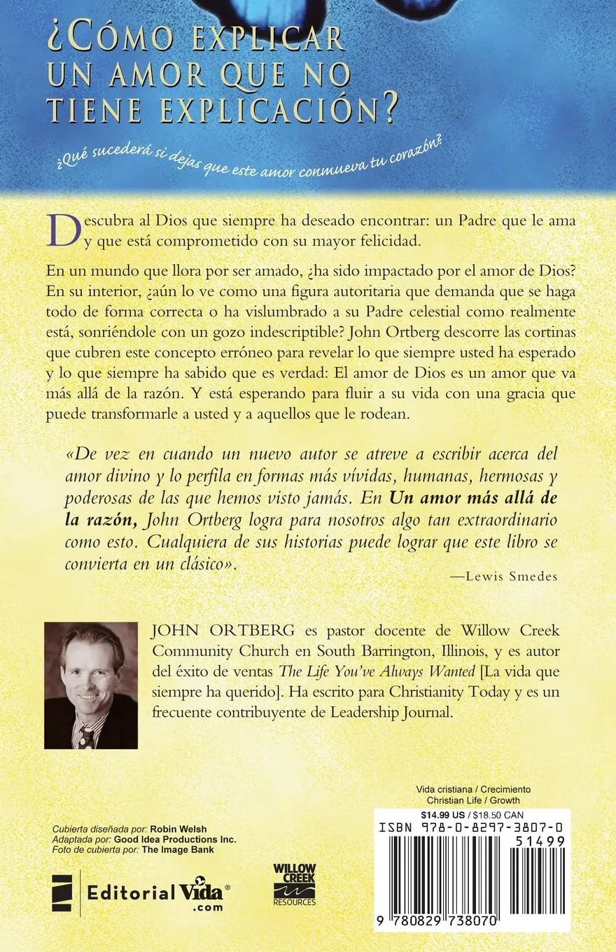 Rückseite: 9780829738070 | Un Amor Mas Alla de La Razon | John Ortberg | Taschenbuch | Spanisch