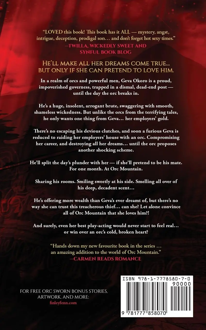 Rückseite: 9781777858070 | The Governess and the Orc | A Monster Fantasy Romance | Finley Fenn