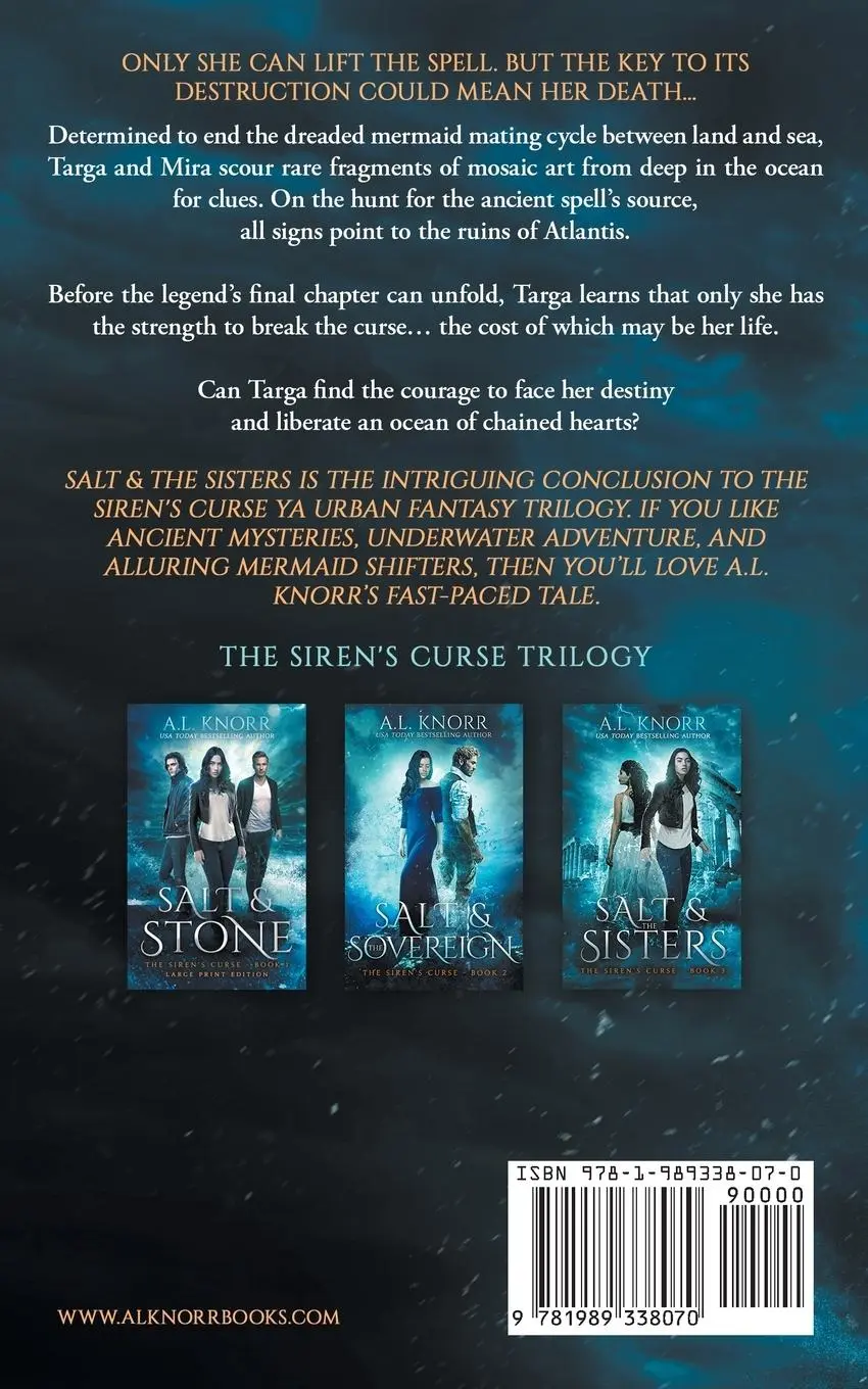 Rückseite: 9781989338070 | Salt &amp; the Sisters, The Siren's Curse, Book 3 | A Mermaid Fantasy