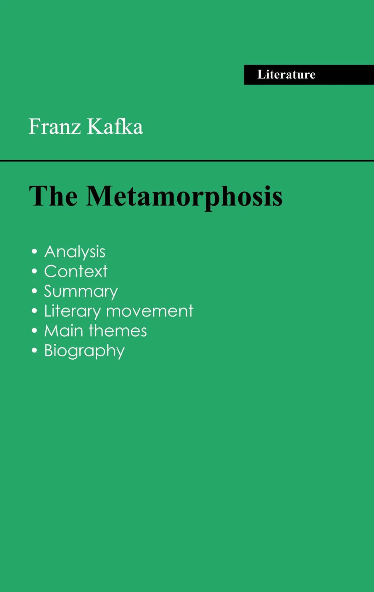 Cover: 9782759318070 | Succeed all your 2026 exams: Analysis of the novel of Franz Kafka's...