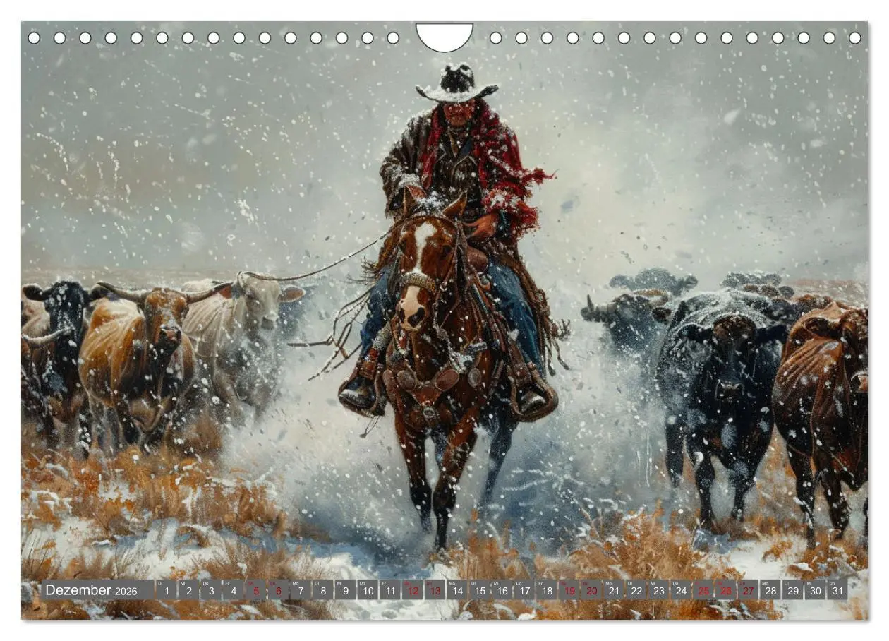Bild: 9783457338070 | Pferde, Staub und Freiheit (Wandkalender 2026 DIN A4 quer),...