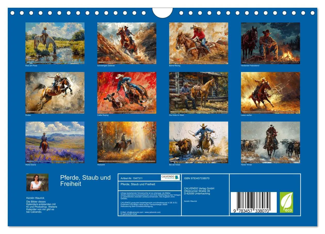 Bild: 9783457338070 | Pferde, Staub und Freiheit (Wandkalender 2026 DIN A4 quer),...