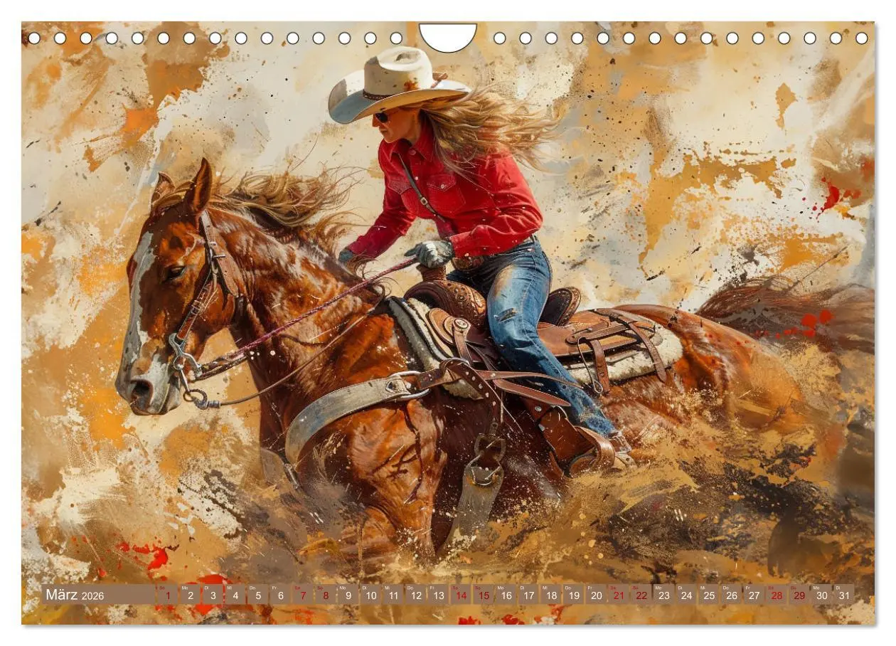 Bild: 9783457338070 | Pferde, Staub und Freiheit (Wandkalender 2026 DIN A4 quer),...