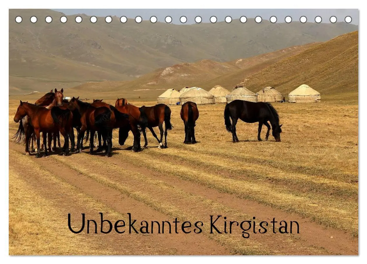 Cover: 9783457958070 | Unbekanntes Kirgistan (Tischkalender 2026 DIN A5 quer), CALVENDO...