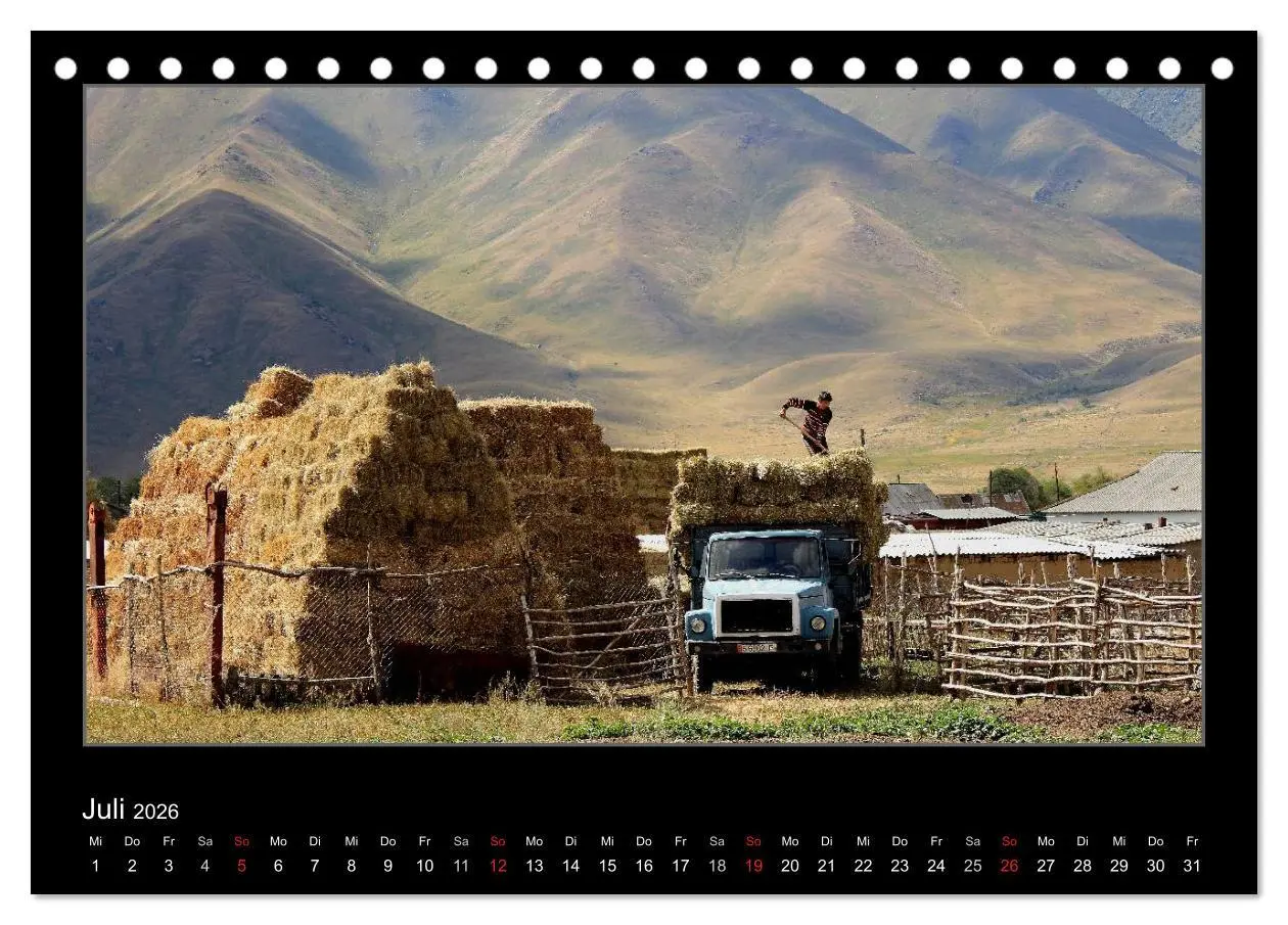 Bild: 9783457958070 | Unbekanntes Kirgistan (Tischkalender 2026 DIN A5 quer), CALVENDO...