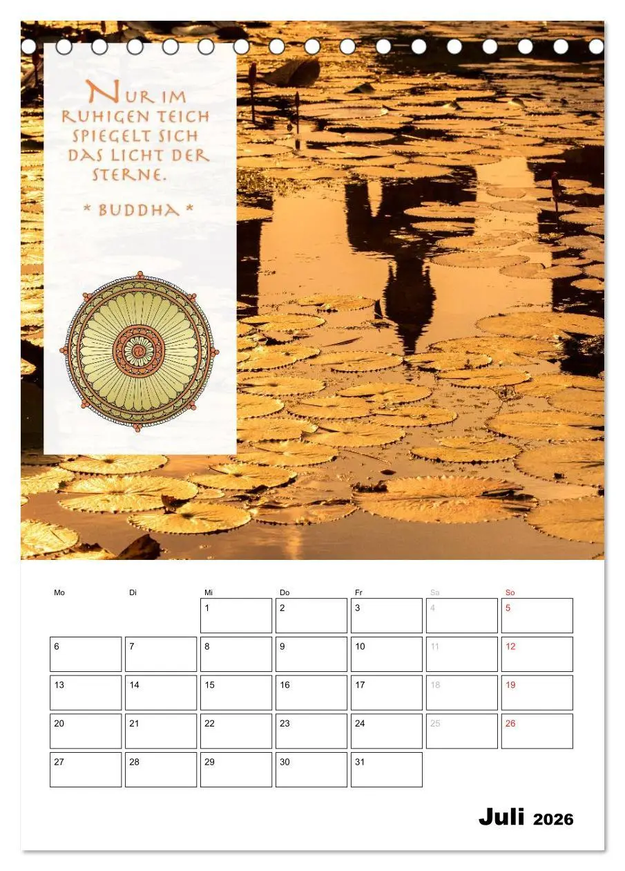 Bild: 9783516428070 | BUDDHAS ZITATE Buddhistische Weisheiten (Tischkalender 2026 DIN A5...