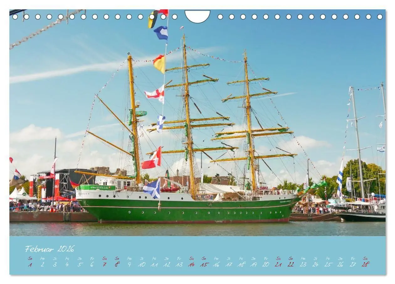 Bild: 9783516668070 | SAIL Bremerhaven. Segelspektakel zum Wegträumen (Wandkalender 2026...