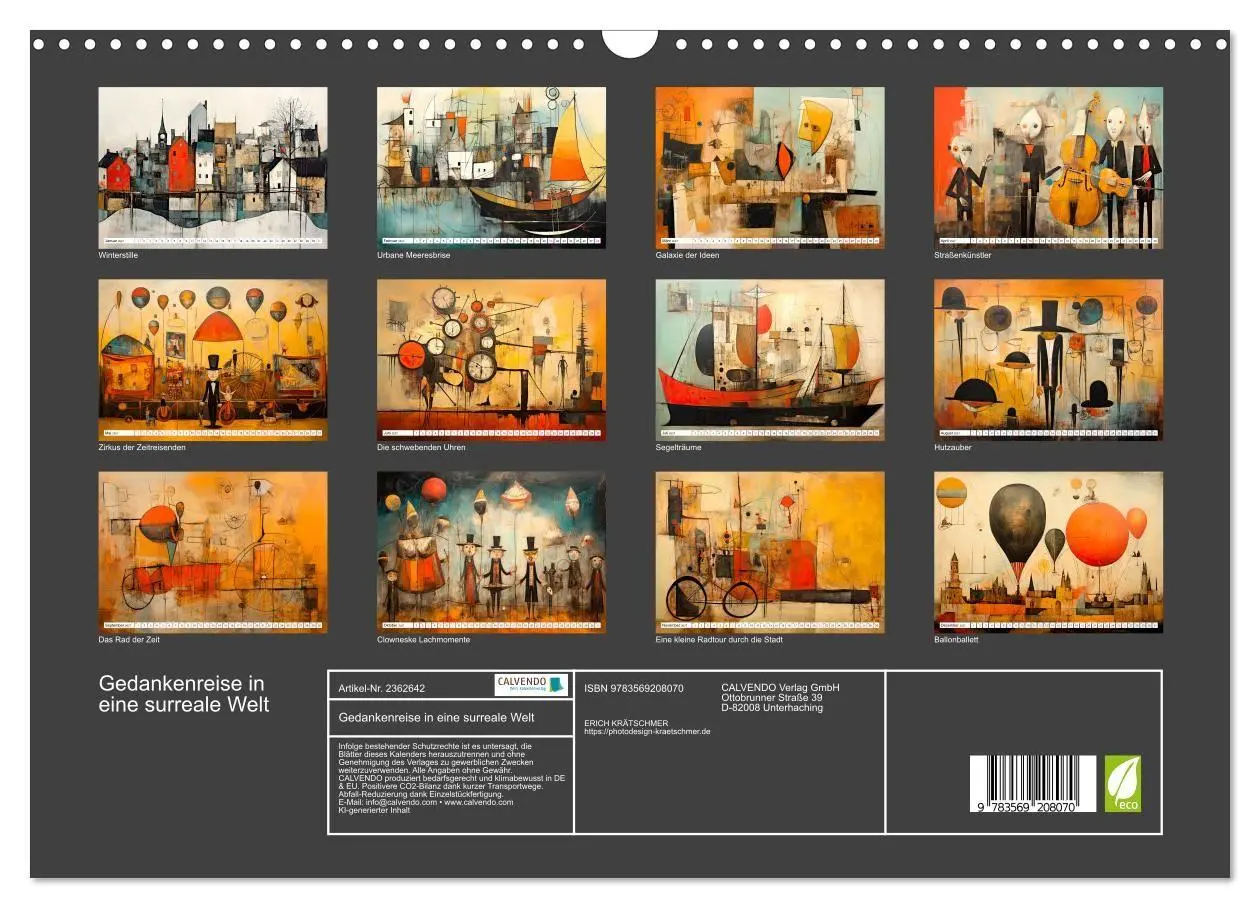 Bild: 9783569208070 | Gedankenreise in eine surreale Welt (Wandkalender 2027 DIN A3...