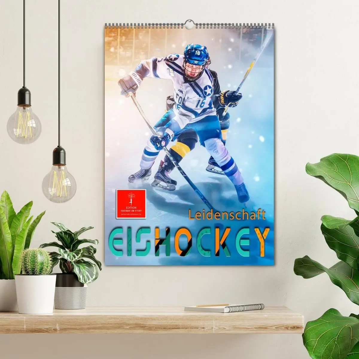 Bild: 9783569448070 | Eishockey Leidenschaft (Wandkalender 2027 DIN A2 hoch), CALVENDO...