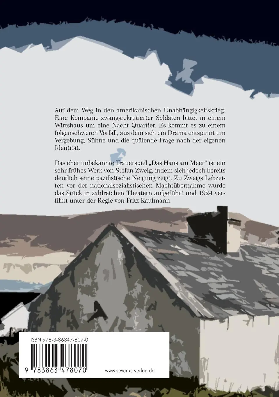 Rückseite: 9783863478070 | Das Haus am Meer | Ein Schauspiel in zwei Teilen | Stefan Zweig | Buch