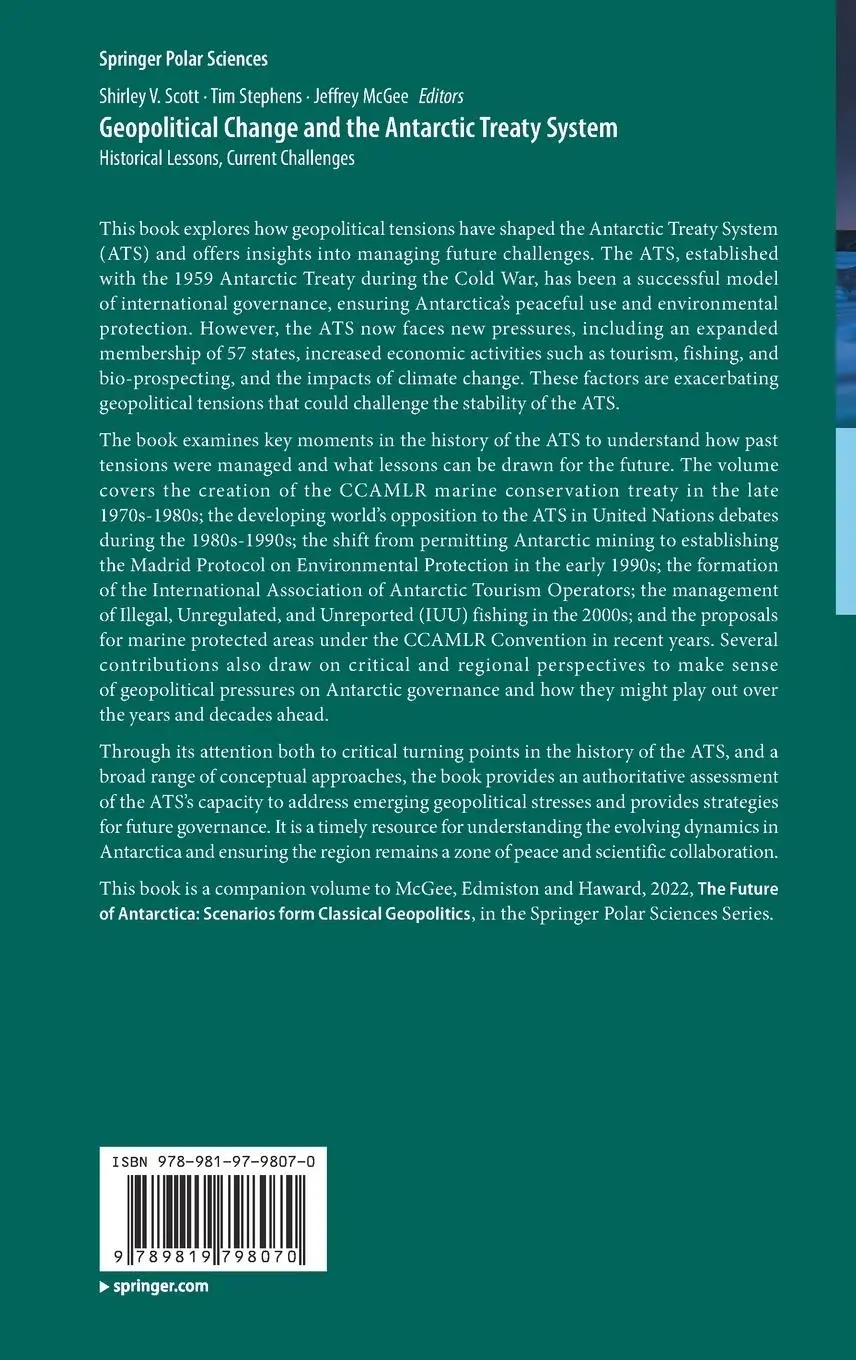 Rückseite: 9789819798070 | Geopolitical Change and the Antarctic Treaty System | Scott (u. a.)