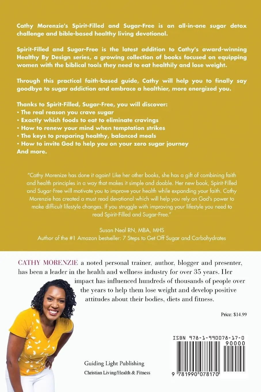 Rückseite: 9781990078170 | Spirit-Filled and Sugar-Free | Cathy Morenzie | Taschenbuch | Englisch