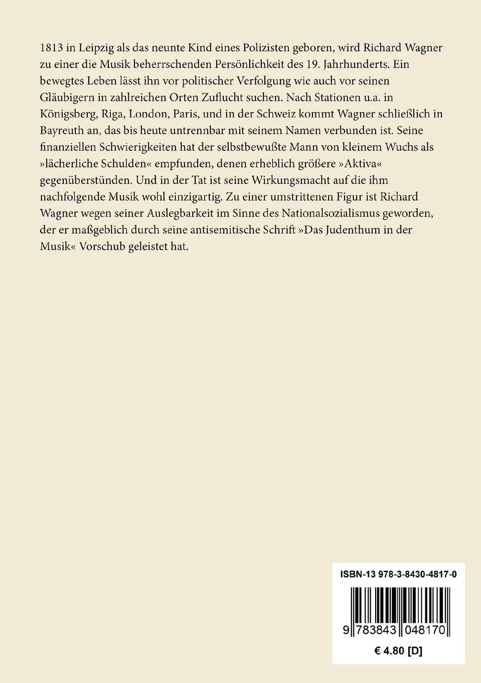 Rückseite: 9783843048170 | Die Wibelungen | Weltgeschichte aus der Sage | Richard Wagner | Buch