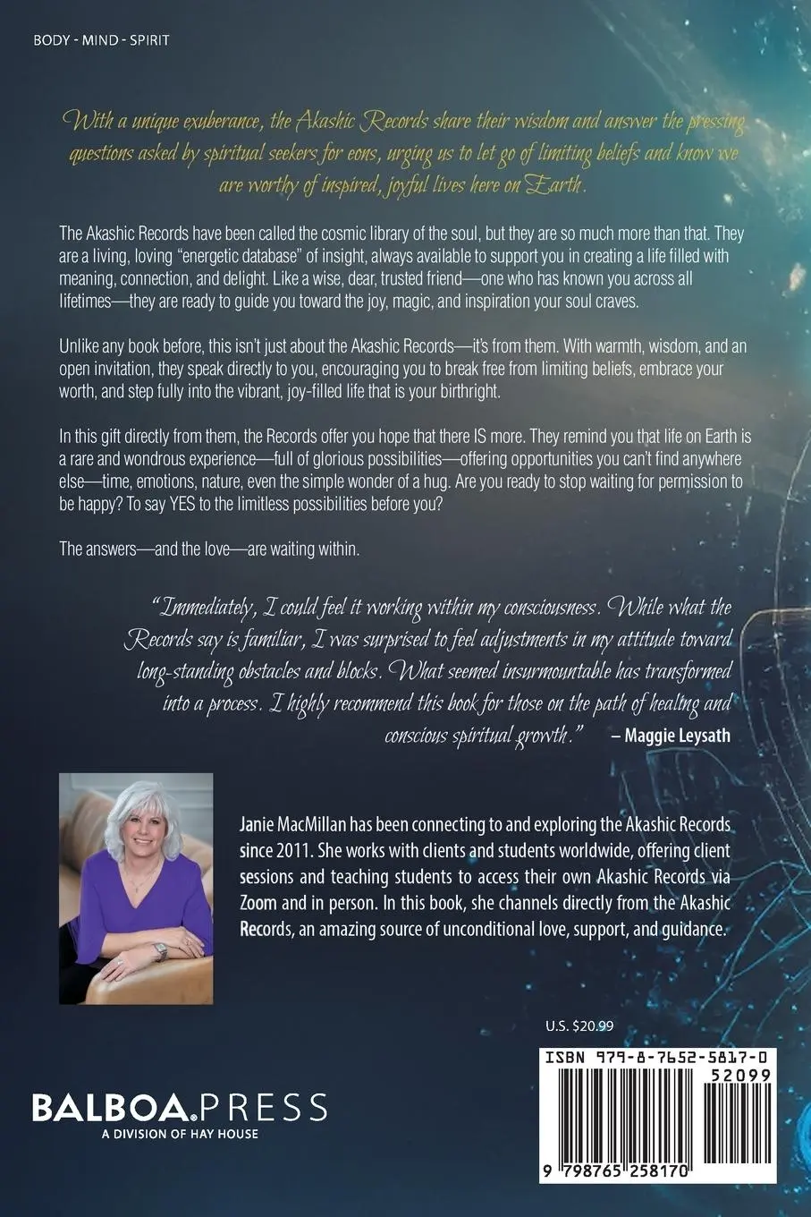 Rückseite: 9798765258170 | The Akashic Records Speak | Yes! There IS More to Life | MacMillan