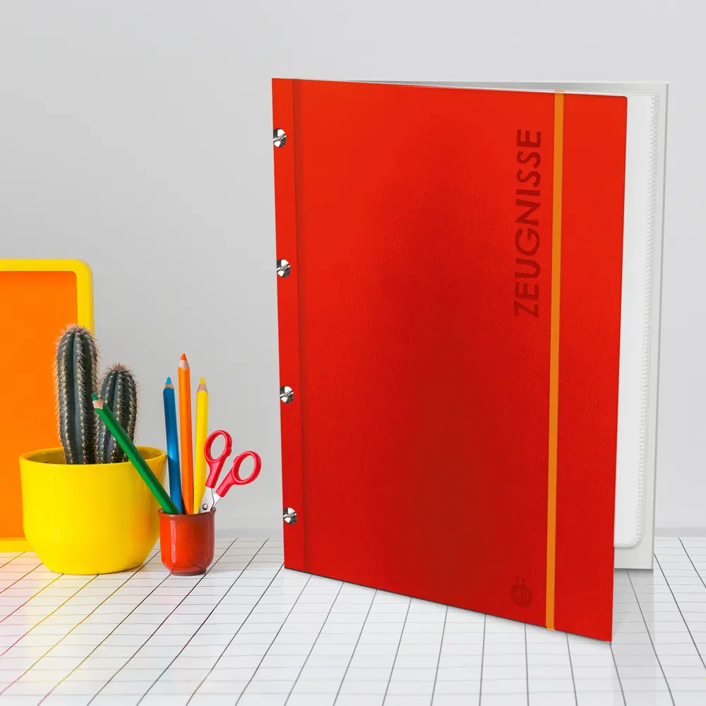 Bild: 4251901508270 | Trötsch Zeugnismappe A4 mit Buchschrauben rot | Co.KG | 12 S. | 2024