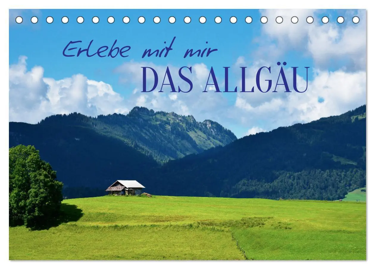 Cover: 9783457628270 | Erlebe mit mir das Allgäu (Tischkalender 2026 DIN A5 quer),...