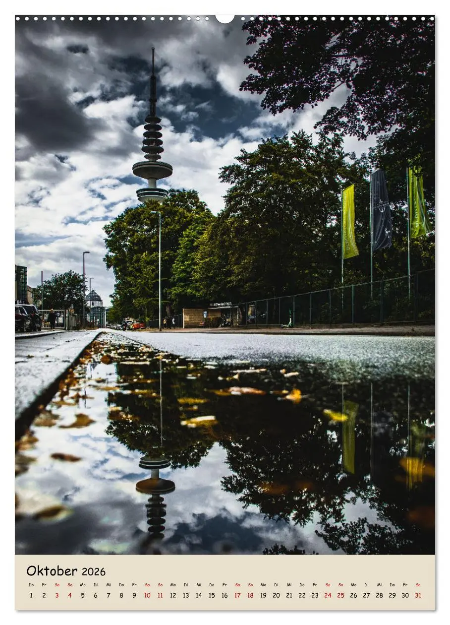 Bild: 9783516338270 | Hamburg Spiegelungen 2026 (Wandkalender 2026 DIN A2 hoch), CALVENDO...
