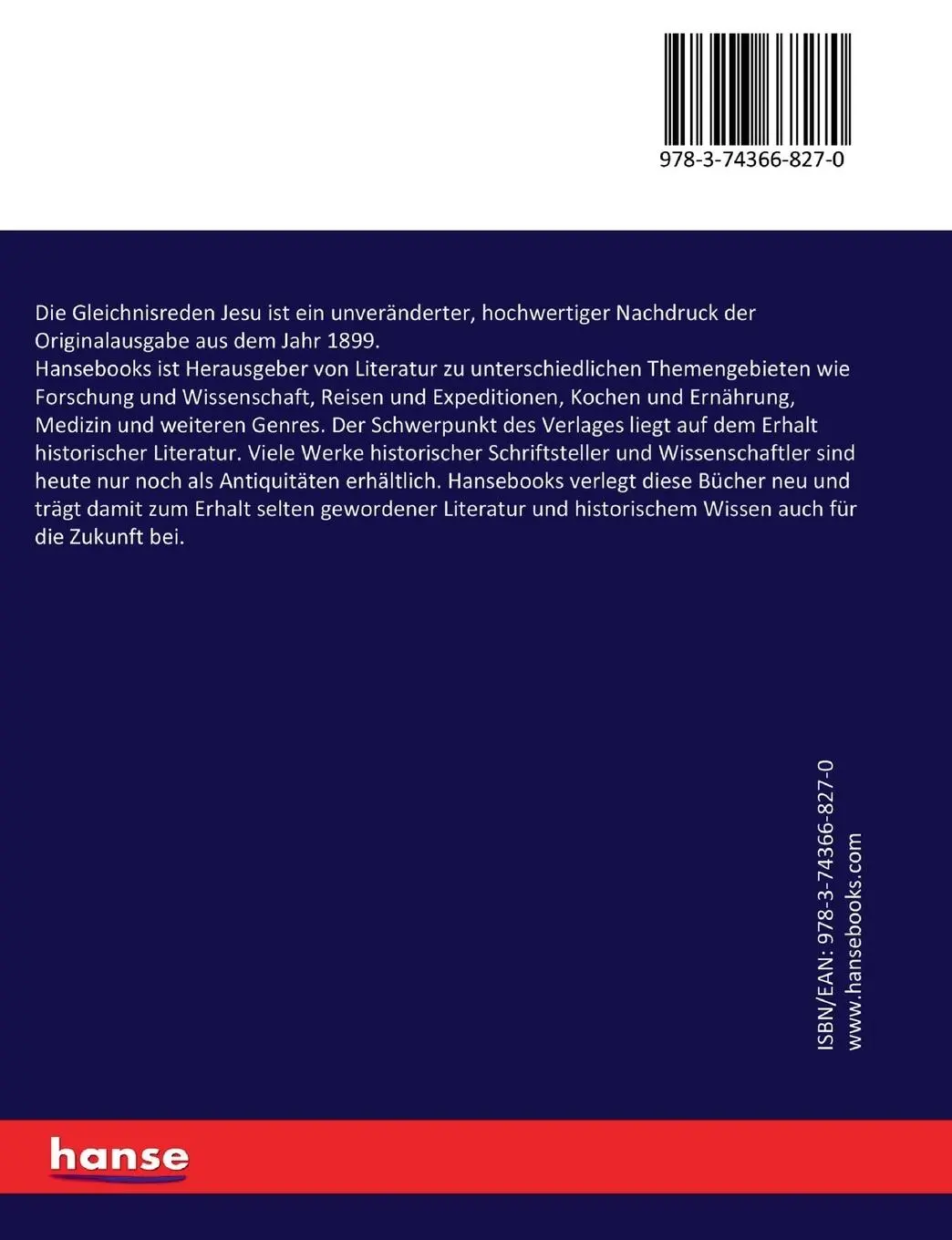 Rückseite: 9783743668270 | Die Gleichnisreden Jesu | Adolf Jülicher | Taschenbuch | Paperback
