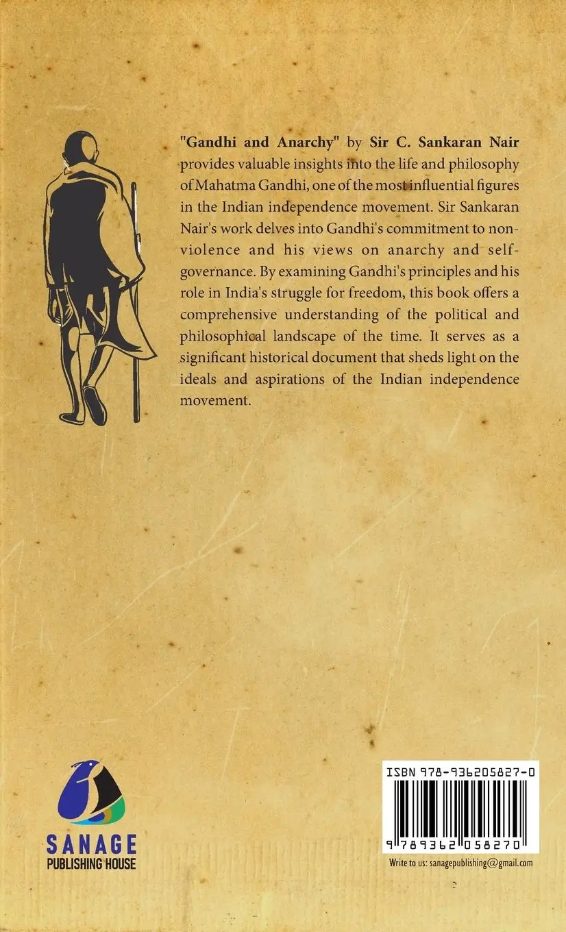 Rückseite: 9789362058270 | Gandhi and Anarchy - [DELUXE HARDCOVER EDITION] | C. Sankaran Nair
