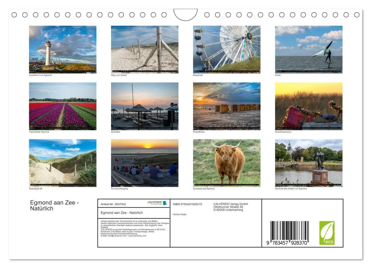 Bild: 9783457928370 | Egmond aan Zee - Natürlich (Wandkalender 2026 DIN A4 quer),...