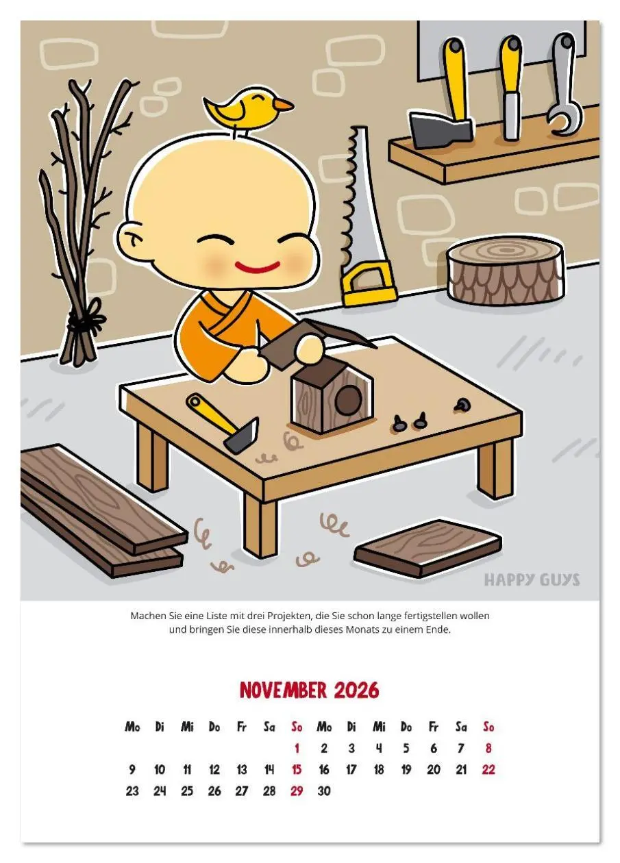 Bild: 9783516638370 | Happiness 2026 (Tischkalender 2026 DIN A5 hoch), CALVENDO...