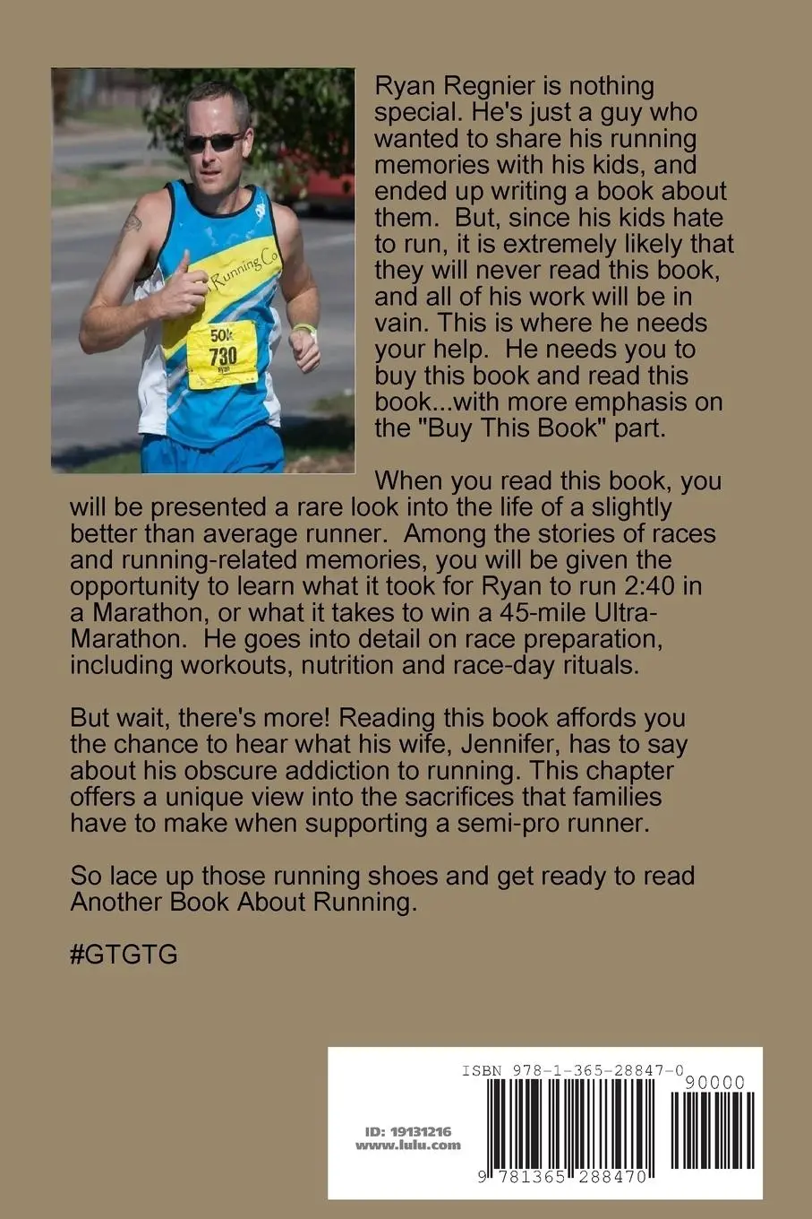 Rückseite: 9781365288470 | Another Book About Running | Ryan Regnier (u. a.) | Taschenbuch | 2016