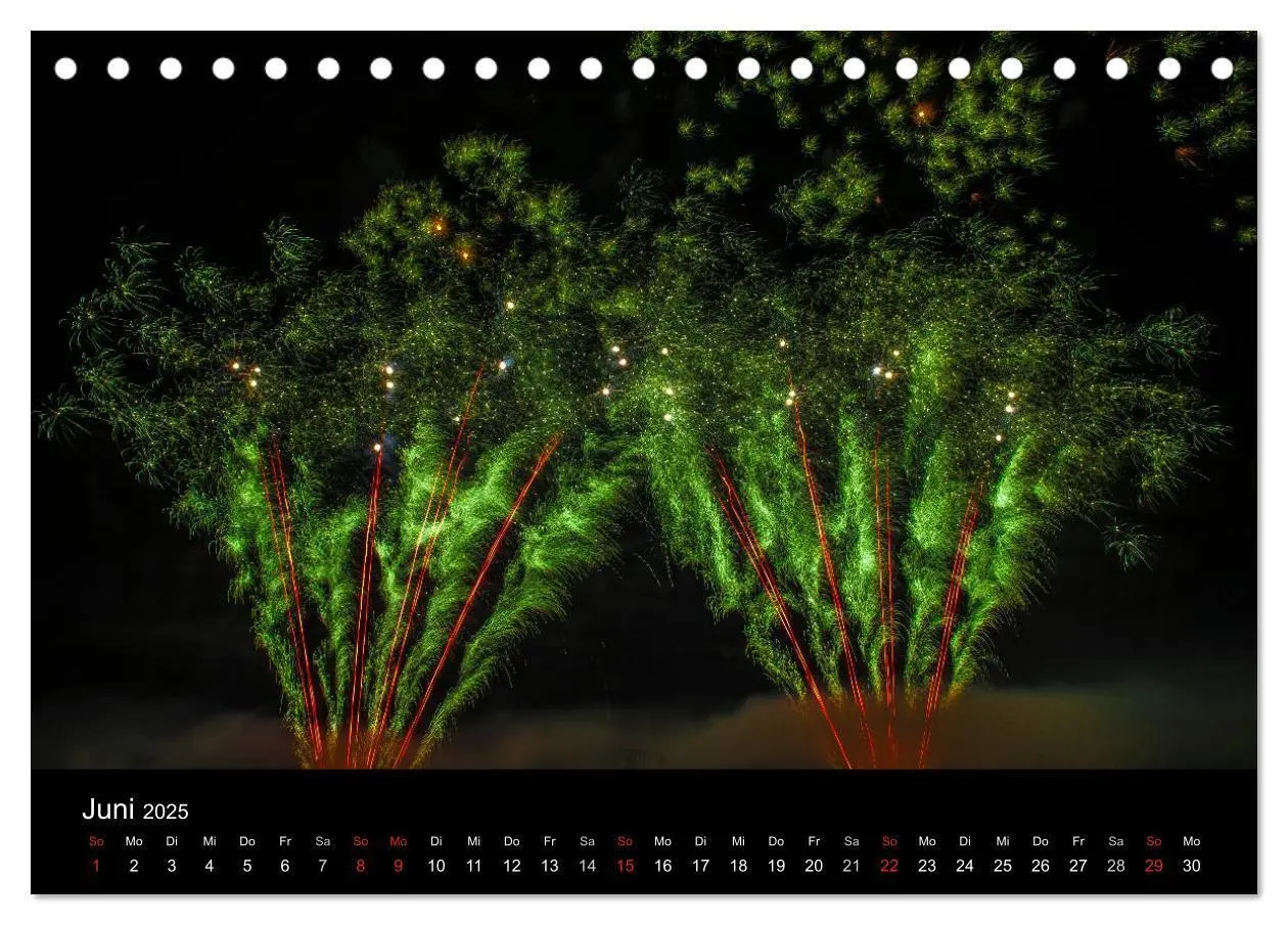 Bild: 9783435828470 | Das Feuerwerk (Tischkalender 2025 DIN A5 quer), CALVENDO...