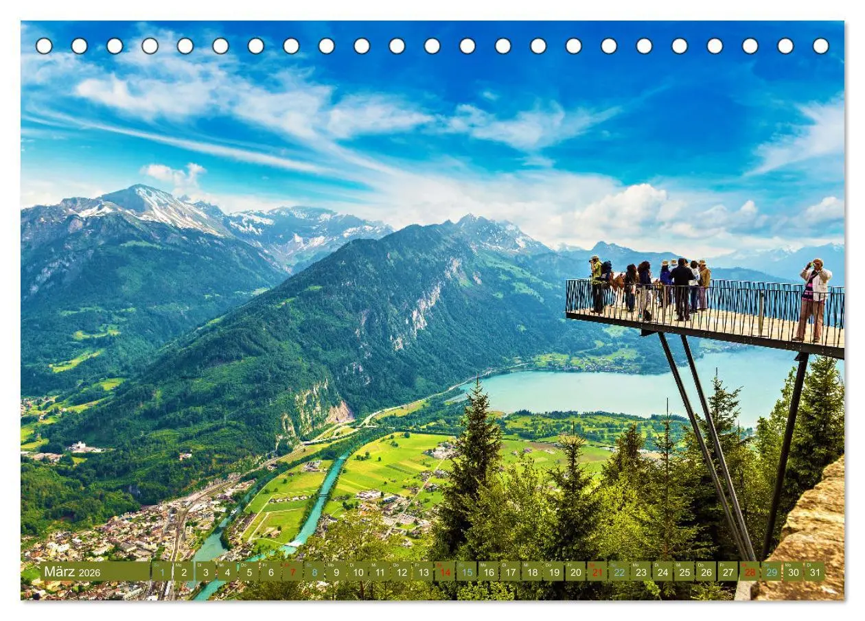 Bild: 9783457398470 | Berner Oberland - Ausflugsziele (Tischkalender 2026 DIN A5 quer),...