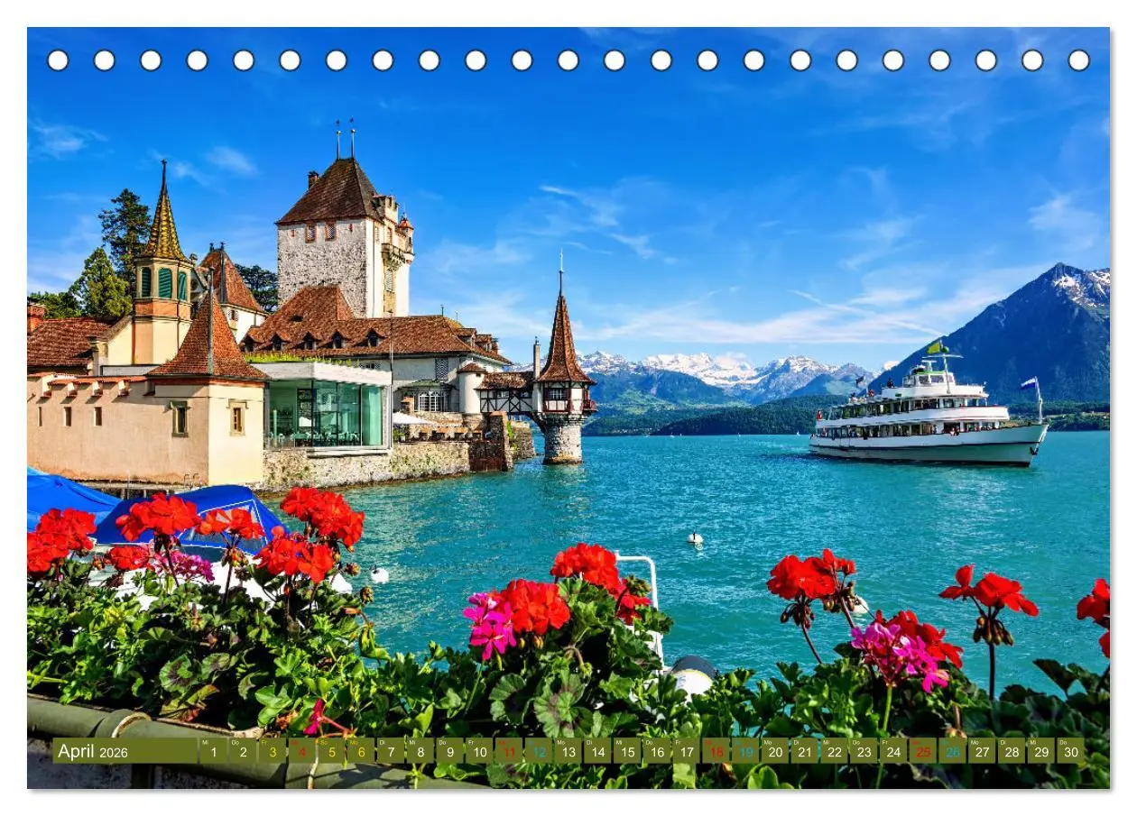Bild: 9783457398470 | Berner Oberland - Ausflugsziele (Tischkalender 2026 DIN A5 quer),...