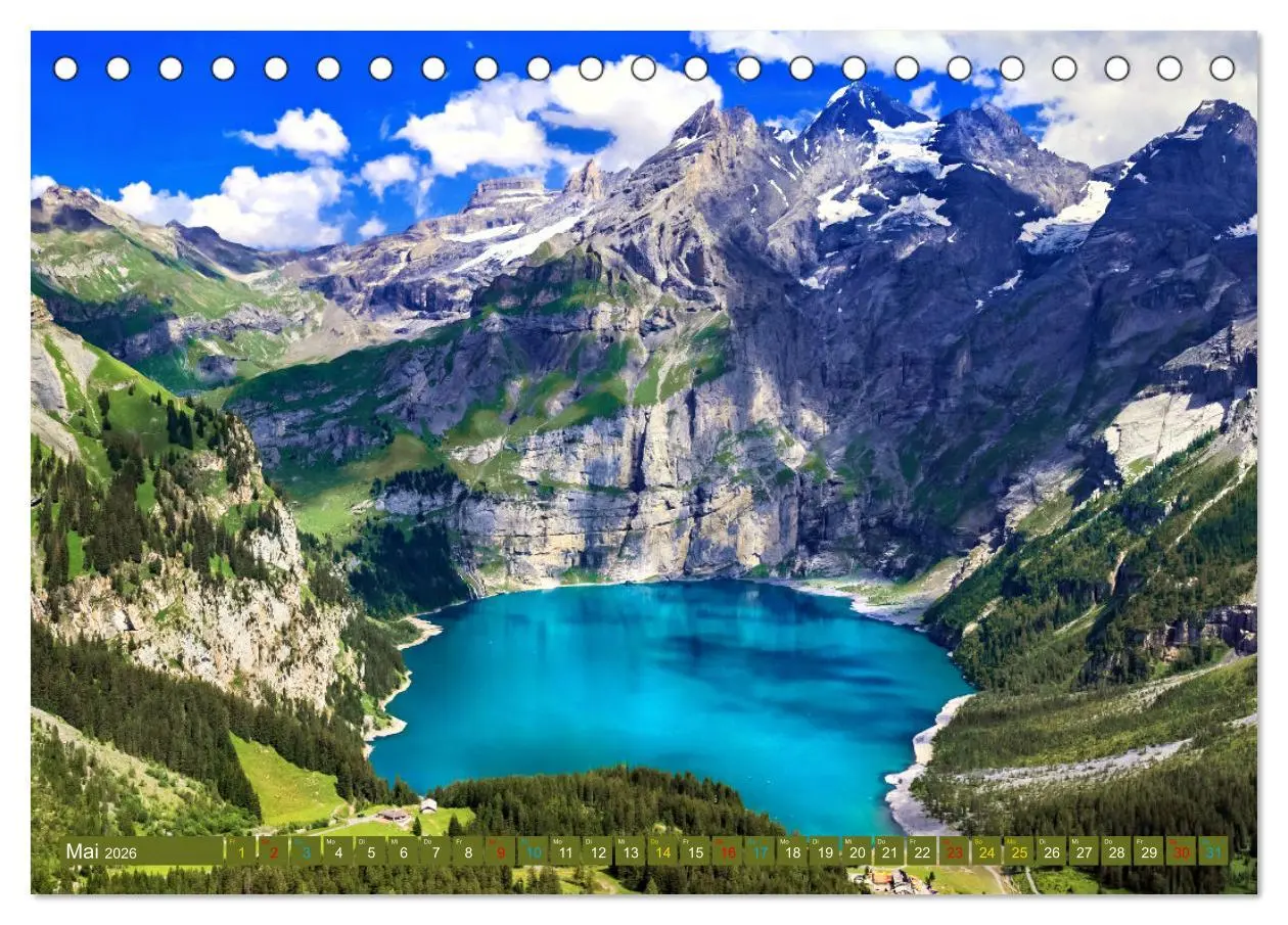 Bild: 9783457398470 | Berner Oberland - Ausflugsziele (Tischkalender 2026 DIN A5 quer),...