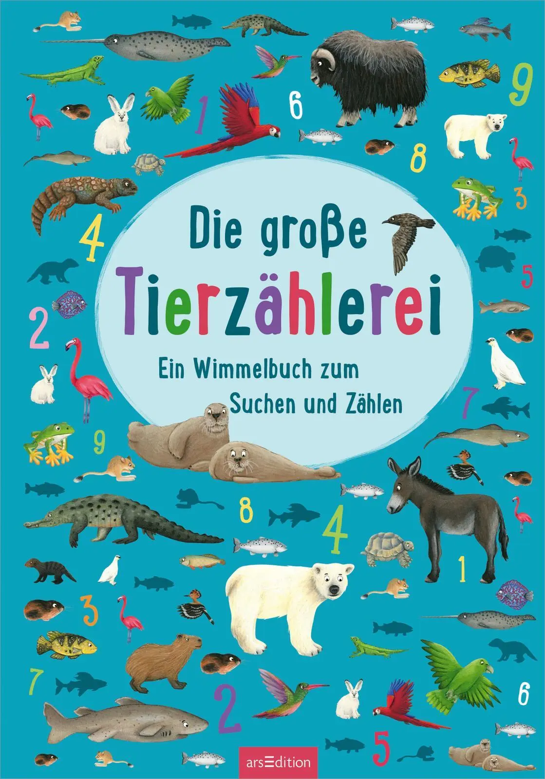 Bild: 9783845858470 | Die große Tierzählerei | Ein Wimmelbuch zum Suchen und Zählen | Buch