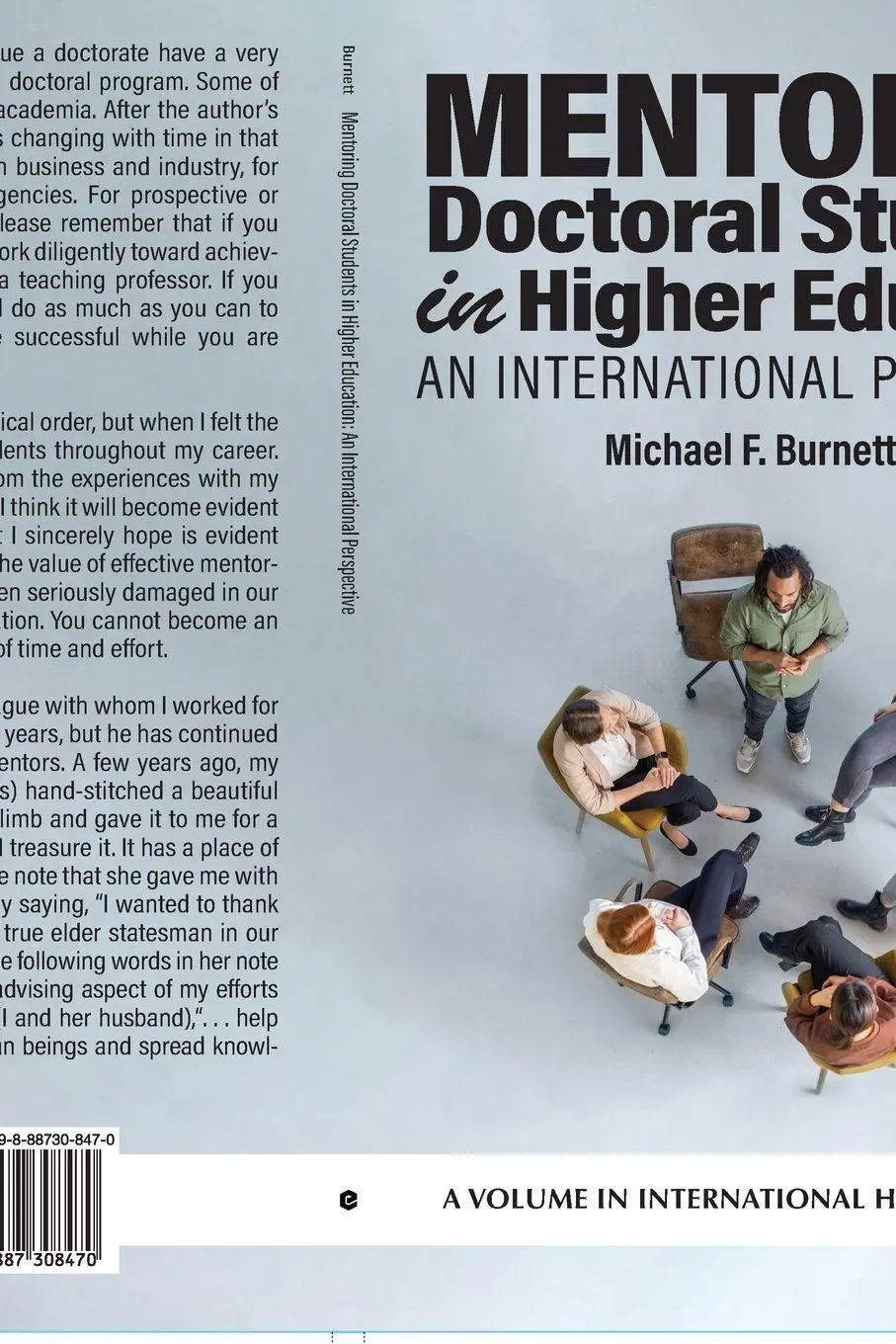 Cover: 9798887308470 | Mentoring Doctoral Students in Higher Education | Michael F Burnett