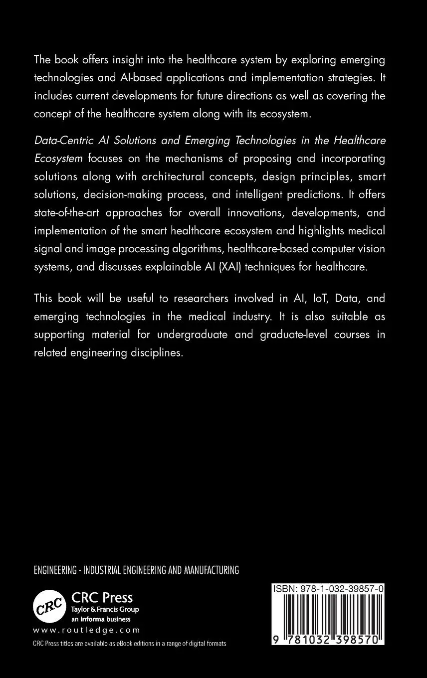 Rückseite: 9781032398570 | Data-Centric AI Solutions and Emerging Technologies in the...