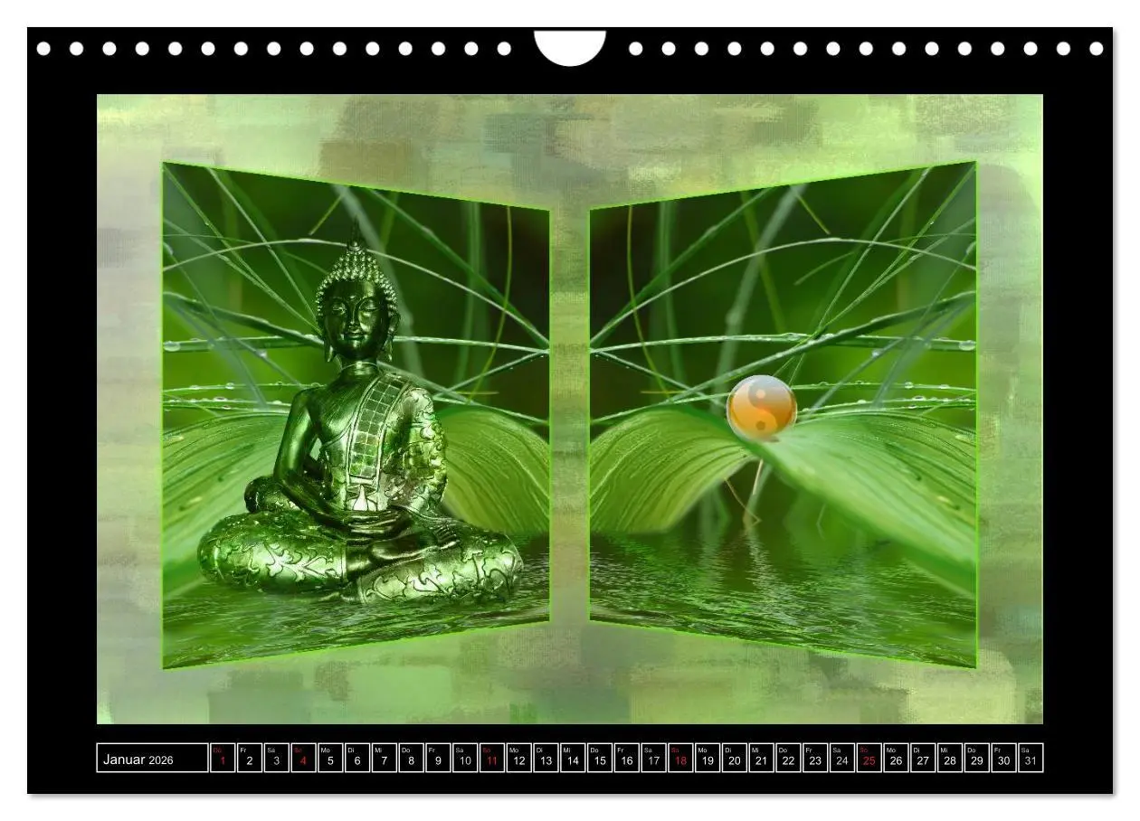 Bild: 9783516168570 | Buddha - Harmonie und Entspannung (Wandkalender 2026 DIN A4 quer),...