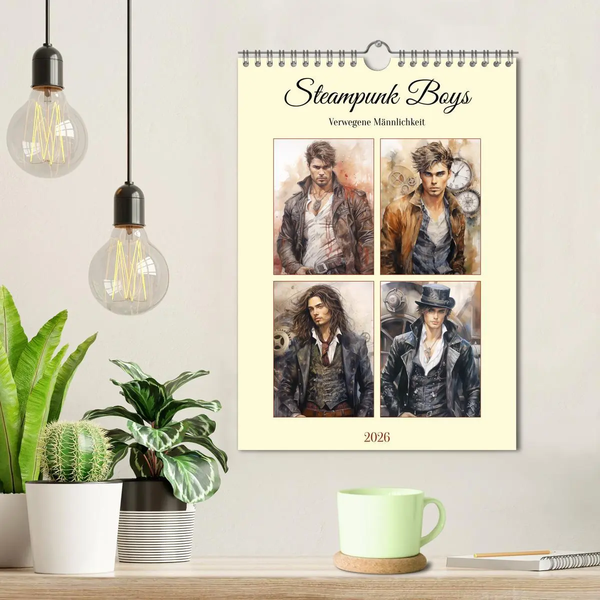 Bild: 9783516308570 | Steampunk Boys. Verwegene Männlichkeit (Wandkalender 2026 DIN A4...