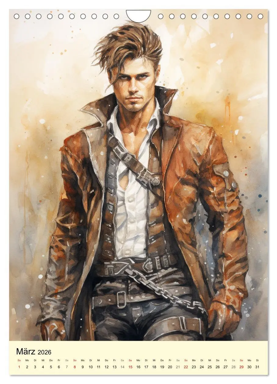 Bild: 9783516308570 | Steampunk Boys. Verwegene Männlichkeit (Wandkalender 2026 DIN A4...