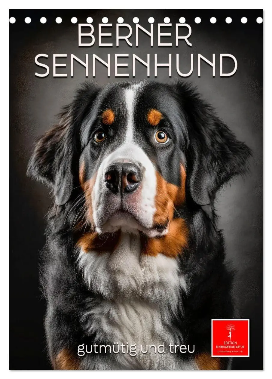 Cover: 9783569328570 | Berner Sennenhund - gutmütig und treu (Tischkalender 2027 DIN A5...