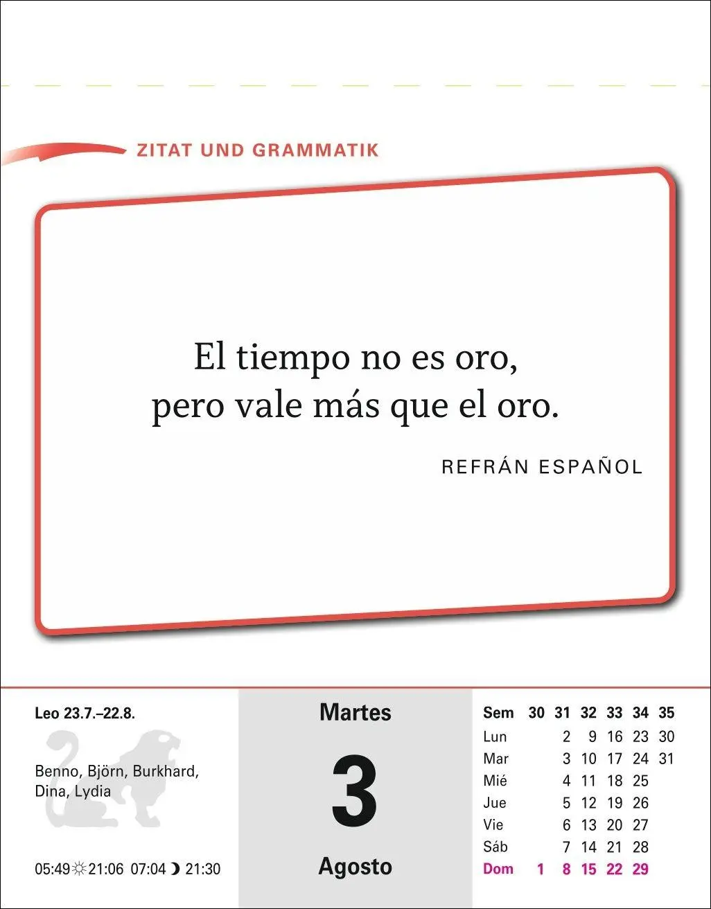 Bild: 9783840038570 | Spanisch Sprachkalender 2027 - Spanisch lernen leicht gemacht -...