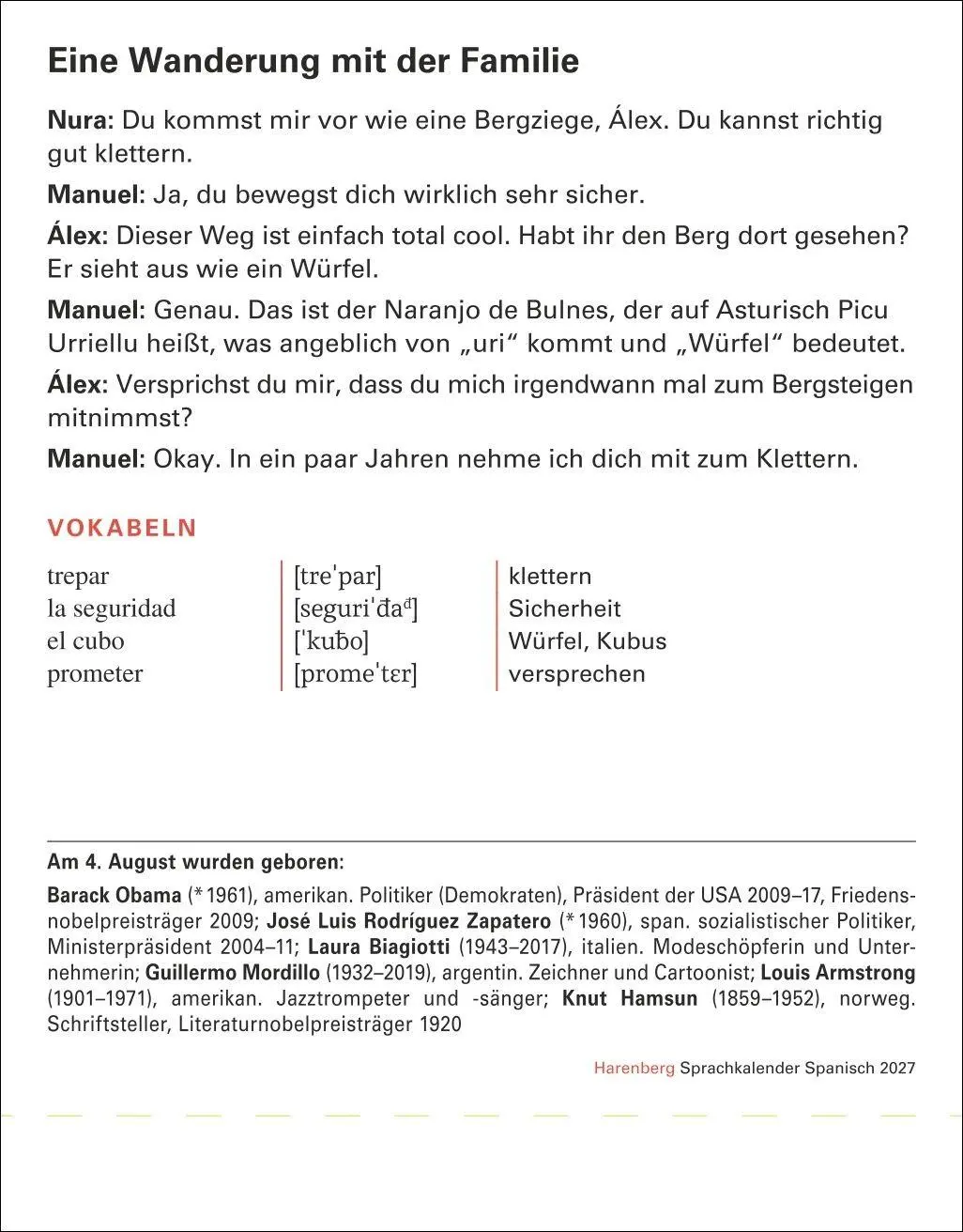 Bild: 9783840038570 | Spanisch Sprachkalender 2027 - Spanisch lernen leicht gemacht -...