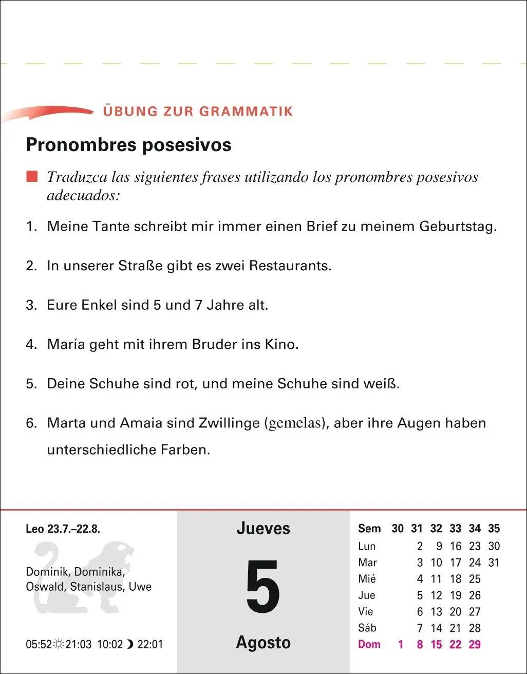 Bild: 9783840038570 | Spanisch Sprachkalender 2027 - Spanisch lernen leicht gemacht -...