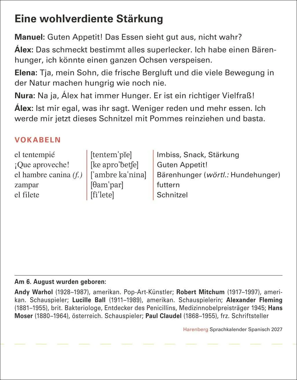 Bild: 9783840038570 | Spanisch Sprachkalender 2027 - Spanisch lernen leicht gemacht -...