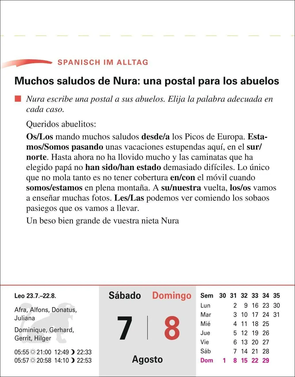 Bild: 9783840038570 | Spanisch Sprachkalender 2027 - Spanisch lernen leicht gemacht -...
