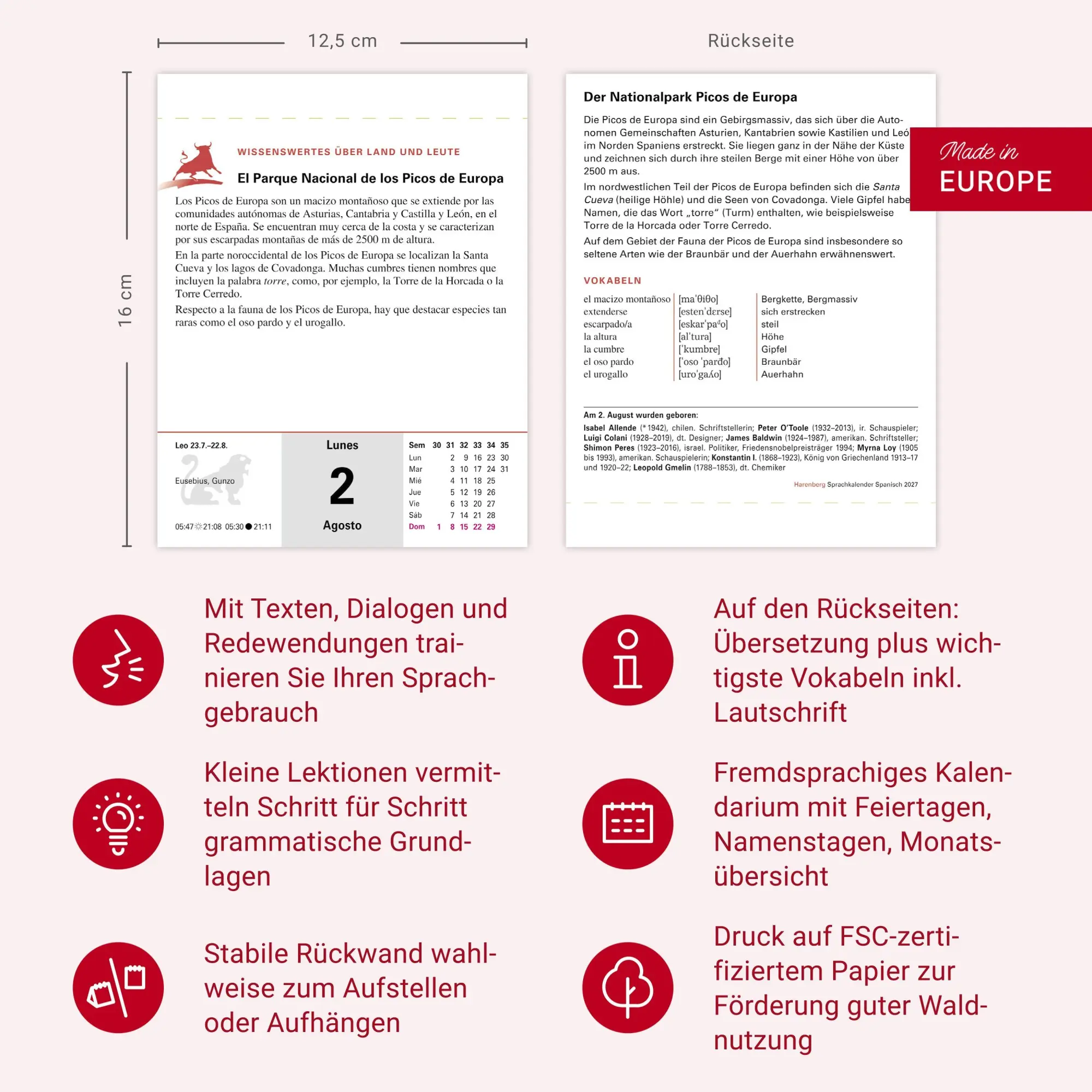 Bild: 9783840038570 | Spanisch Sprachkalender 2027 - Spanisch lernen leicht gemacht -...