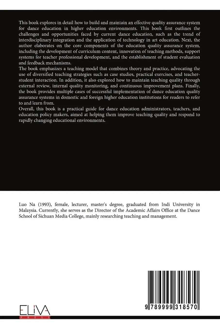 Rückseite: 9789999318570 | Construction of an Education and Teaching Quality Assurance System