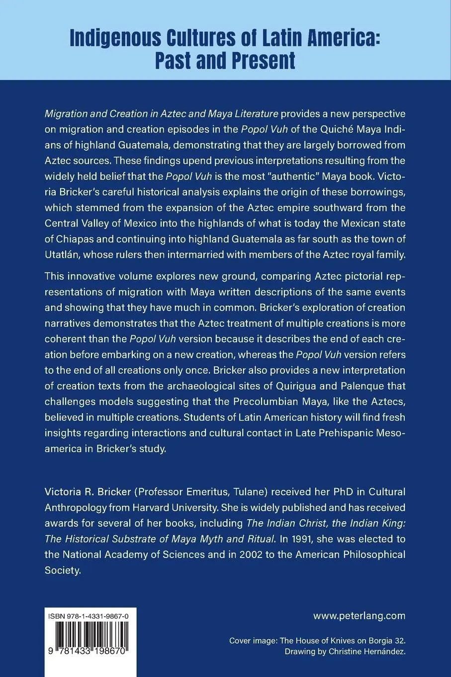 Rückseite: 9781433198670 | Migration and Creation in Aztec and Maya literature | Bricker | Buch